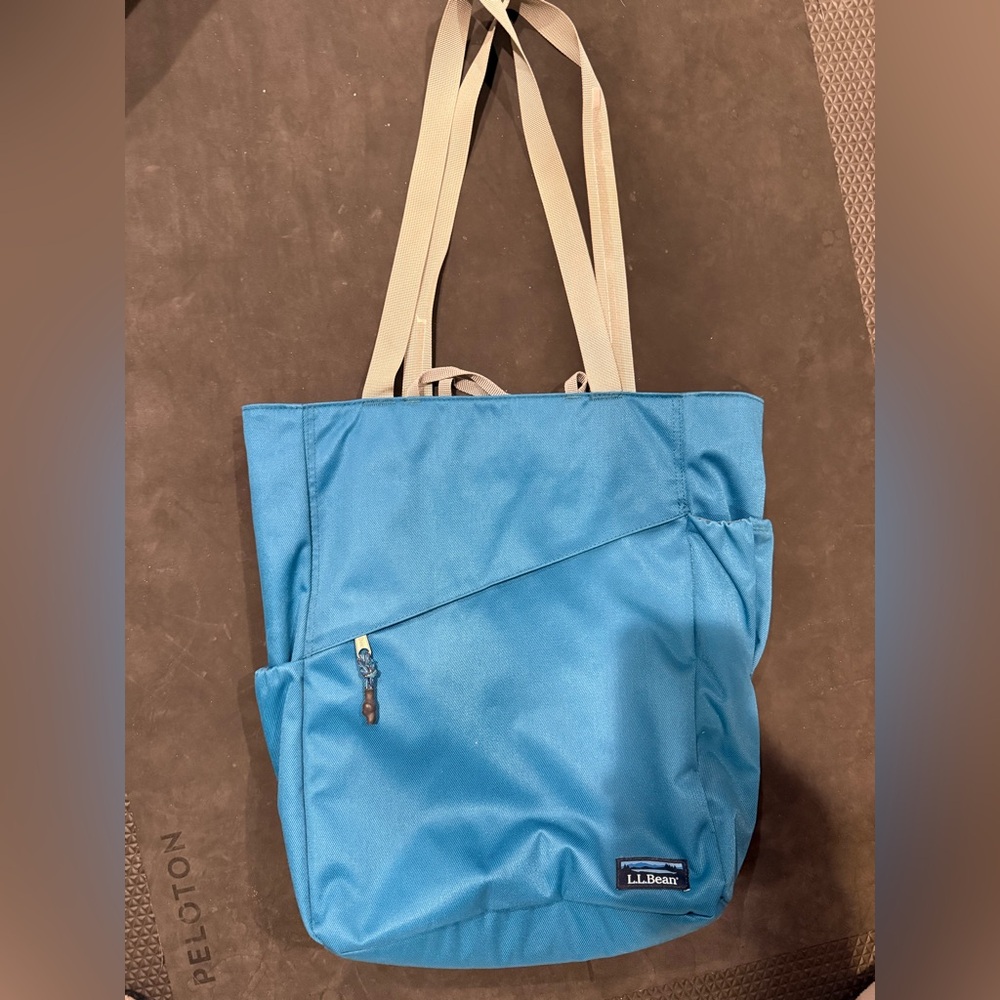 L.L. Bean Tote Bag with convertible straps and laptop sleeve